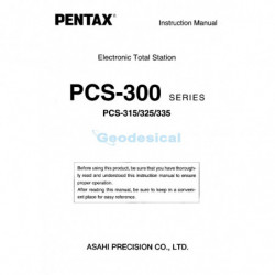 pentax Manual Estacion Total Serie PCS 300 en